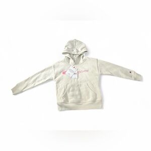 Champion Kids Cream and Pink Hoodie